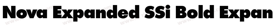 Nova Expanded SSi Bold Expanded Italic字体转换